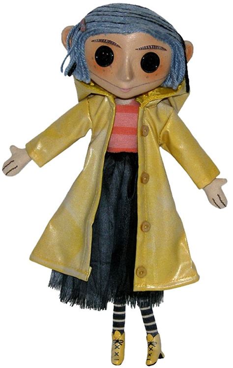 Coraline Prop Replica Doll Bring home the weird world of Coraline This detailed replica of Coraline&x27;s doll comes from the stop-motion movie adaptation of Neil Gaiman&x27;s fun and spooky book. . Coraline dolls